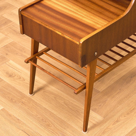Swedish bedside tables in mahogany by Ferdinand Lundquist AB