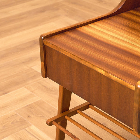 Swedish bedside tables in mahogany by Ferdinand Lundquist AB