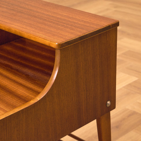 Swedish bedside tables in mahogany by Ferdinand Lundquist AB