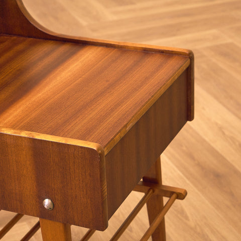 Swedish bedside tables in mahogany by Ferdinand Lundquist AB