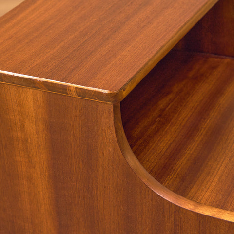 Swedish bedside tables in mahogany by Ferdinand Lundquist AB