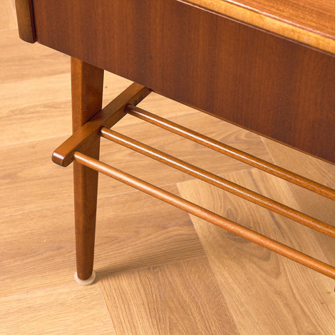 Swedish bedside tables in mahogany by Ferdinand Lundquist AB