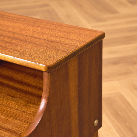 Swedish bedside tables in mahogany by Ferdinand Lundquist AB