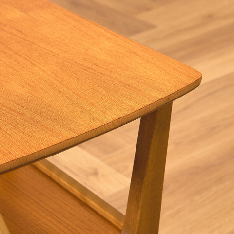 Swedish bedside tables in teak and beech