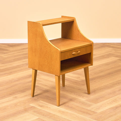 Swedish bedside table in oak