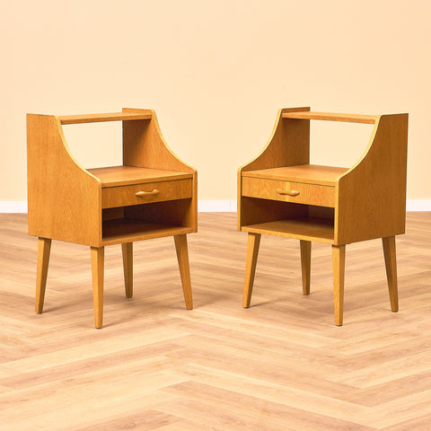 Swedish bedside table in oak