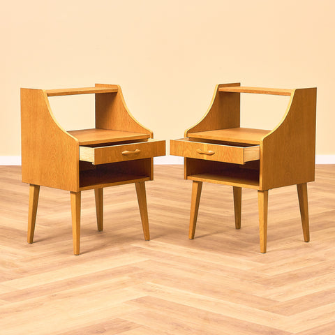 Swedish bedside table in oak