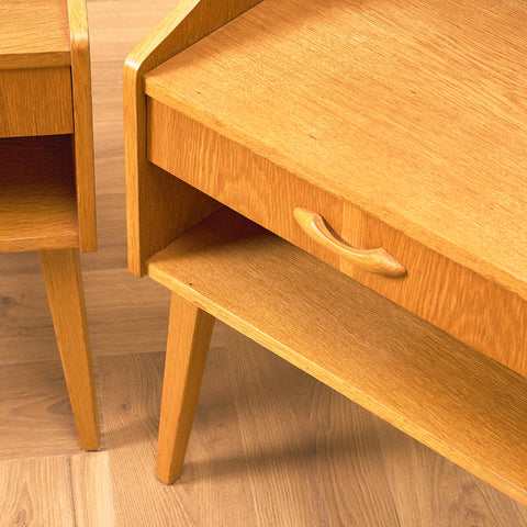 Swedish bedside table in oak