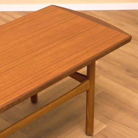 Swedish coffee table in teak and oak