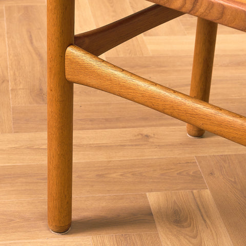 Swedish coffee table in teak and oak