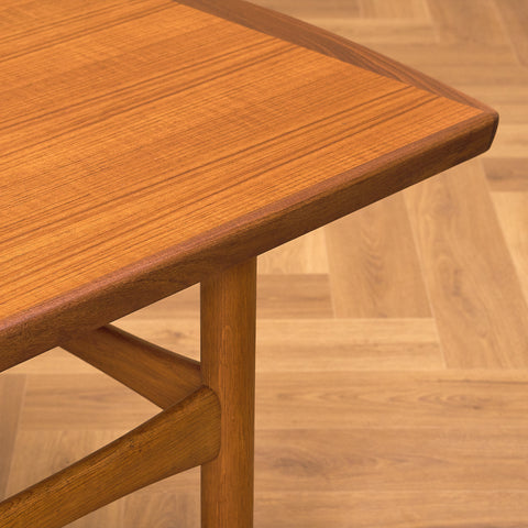Swedish coffee table in teak and oak