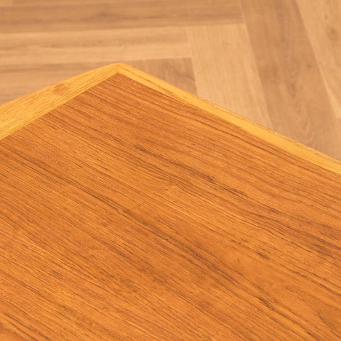 Swedish coffee table in teak and oak by C.E. Johansson for Oscar Edv. Ekelunds in Virserum