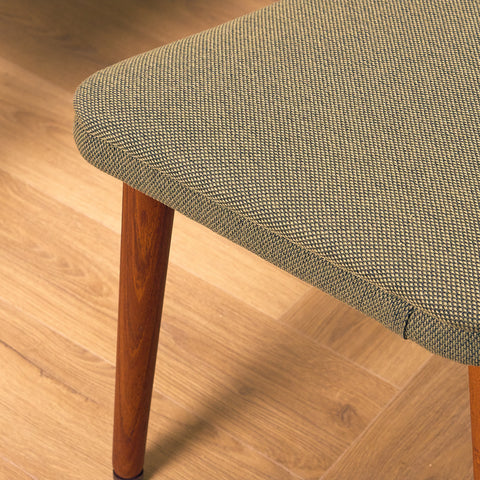 Danish armchair with stool in teak by Søren Ladefoged for SL Mobler Denmark