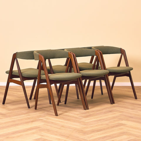 Ensemble danois de 6 chaises de salle à manger 'model 205' par Thomas Harlev pour Farstrup