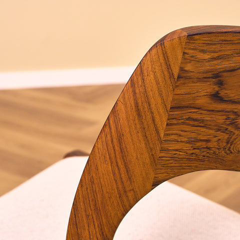 Danish set of 4 dining chairs in Santos rosewood 'model 71' by Niels O. Moller