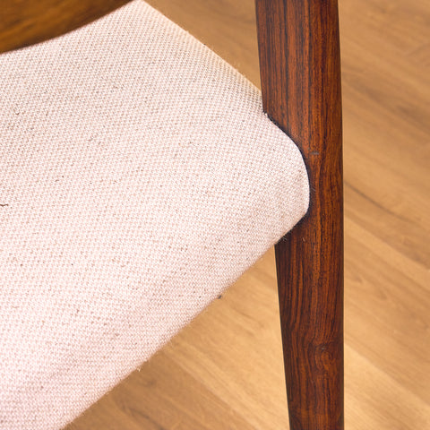 Danish set of 4 dining chairs in Santos rosewood 'model 71' by Niels O. Moller