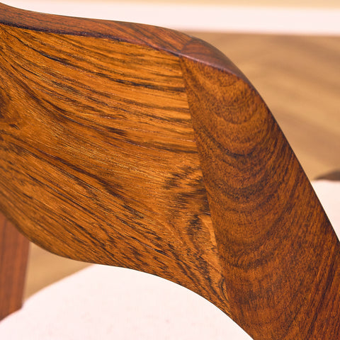 Danish set of 4 dining chairs in Santos rosewood 'model 71' by Niels O. Moller