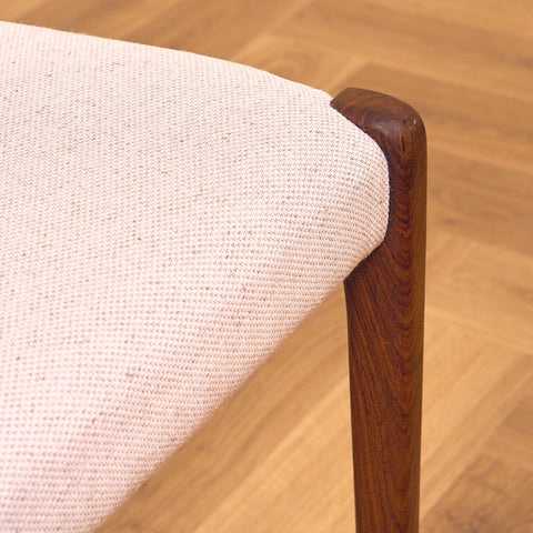 Danish set of 4 dining chairs in Santos rosewood 'model 71' by Niels O. Moller