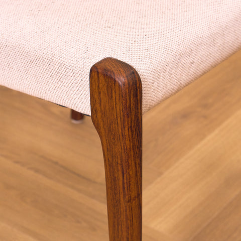 Danish set of 4 dining chairs in Santos rosewood 'model 71' by Niels O. Moller