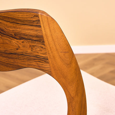 Danish set of 4 dining chairs in Santos rosewood 'model 71' by Niels O. Moller