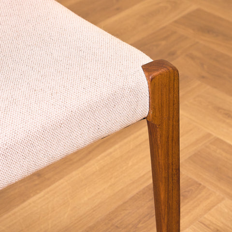 Danish set of 4 dining chairs in Santos rosewood 'model 71' by Niels O. Moller