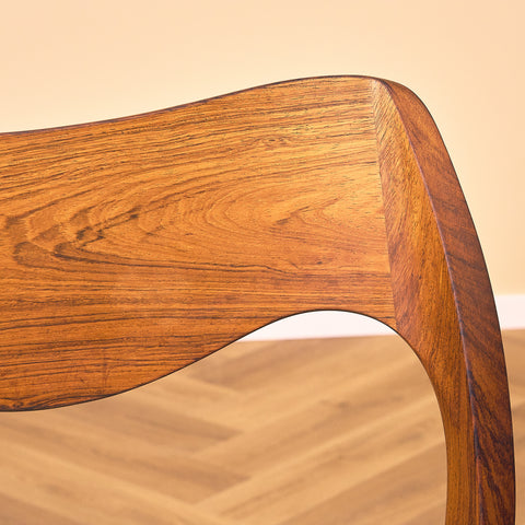 Danish set of 4 dining chairs in Santos rosewood 'model 71' by Niels O. Moller