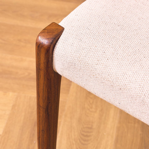 Danish set of 4 dining chairs in Santos rosewood 'model 71' by Niels O. Moller