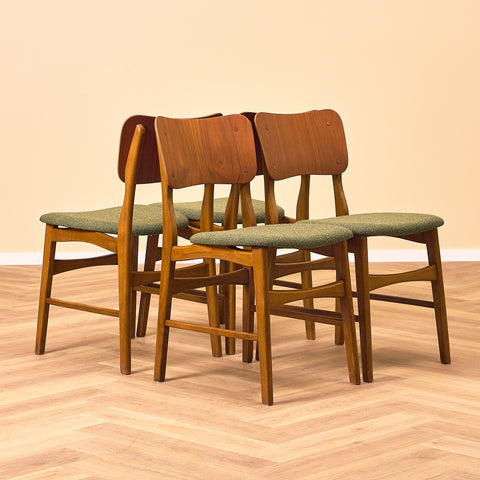 Danish dining chair in teak and beech by Ib Kofod-Larsen
