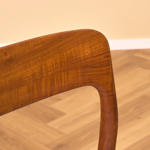 Danish set of 4 dining chairs 'model 75' by Niels O. Moller