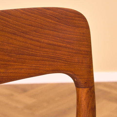 Danish set of 4 dining chairs 'model 75' by Niels O. Moller