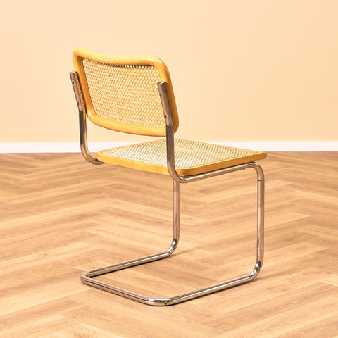 Italian set of 4 dining chairs by Marcel Breuer