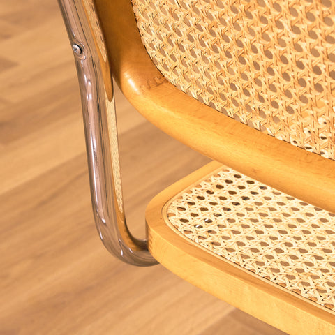 Italian set of 4 dining chairs by Marcel Breuer