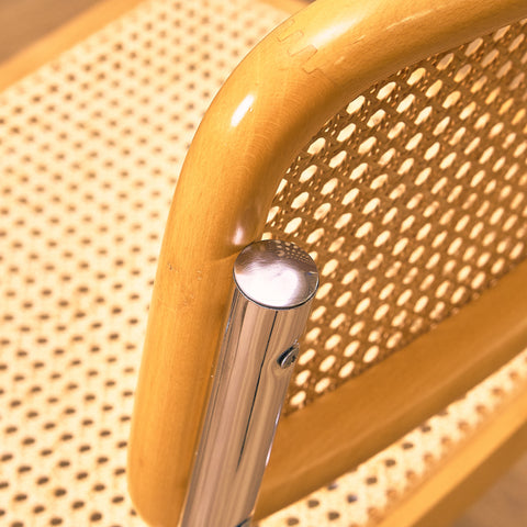 Italian set of 4 dining chairs by Marcel Breuer