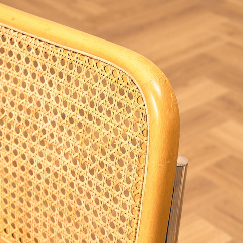 Italian set of 4 dining chairs by Marcel Breuer