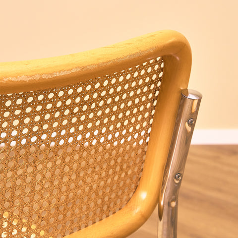 Italian set of 4 dining chairs by Marcel Breuer