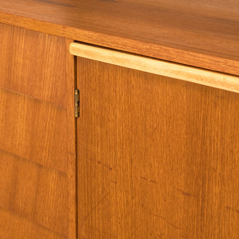 Svensk bokhylla i teak och bokträ