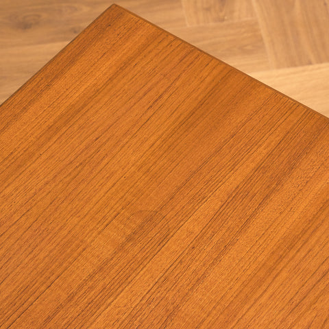 Danish coffee table in teak and walnut by Kurt Ostervig