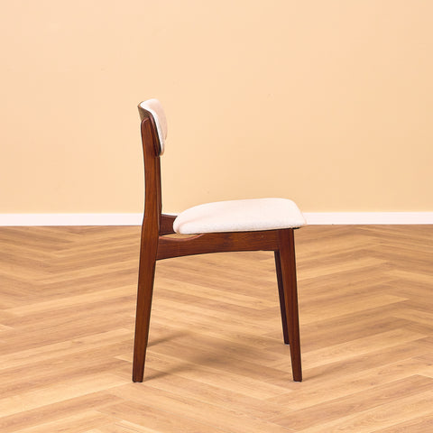 Danish dining chairs in teak by B. Rasmussen for Thorso Møbelfabrik