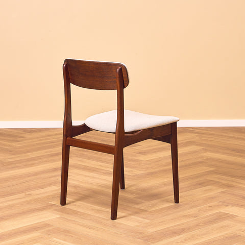 Danish dining chairs in teak by B. Rasmussen for Thorso Møbelfabrik