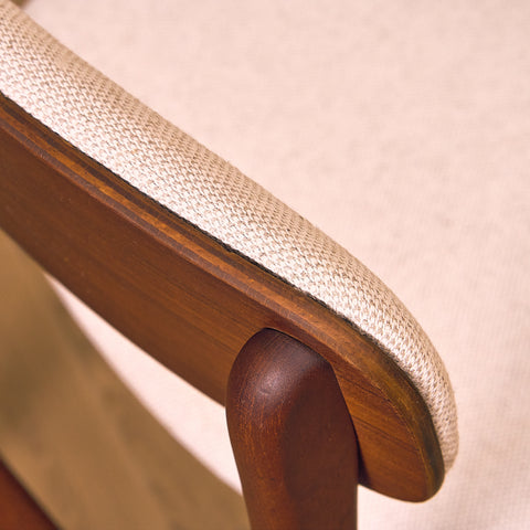 Danish dining chairs in teak by B. Rasmussen for Thorso Møbelfabrik