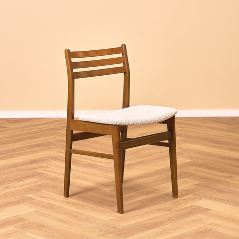 Danish set of 4 dining chairs in teak and beech by Sax Møbler