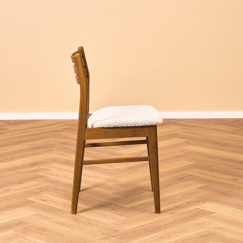 Danish set of 4 dining chairs in teak and beech by Sax Møbler