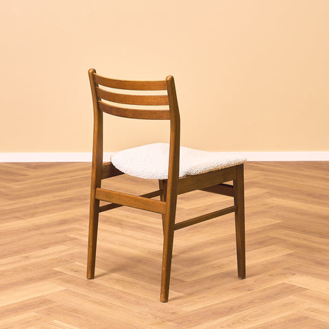 Danish set of 4 dining chairs in teak and beech by Sax Møbler