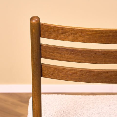 Danish set of 4 dining chairs in teak and beech by Sax Møbler