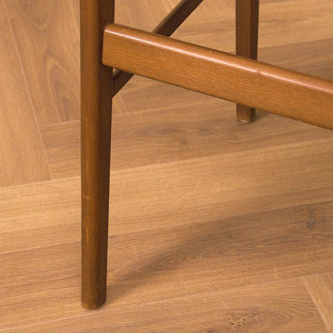 Danish set of 4 dining chairs in teak and beech by Sax Møbler