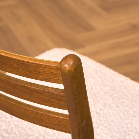 Danish set of 4 dining chairs in teak and beech by Sax Møbler