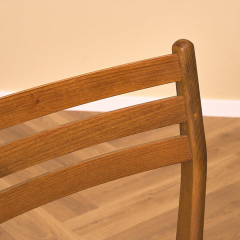 Danish set of 4 dining chairs in teak and beech by Sax Møbler