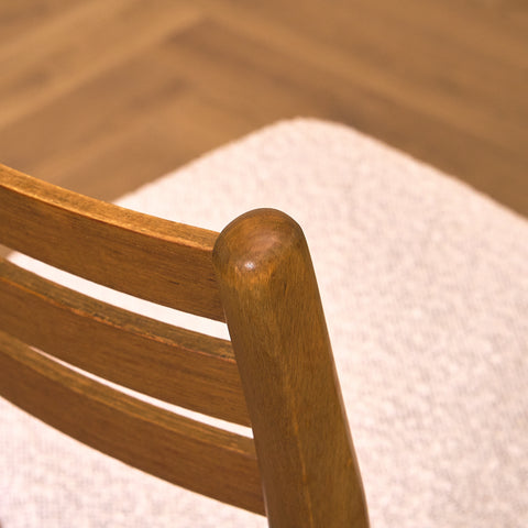 Danish set of 4 dining chairs in teak and beech by Sax Møbler