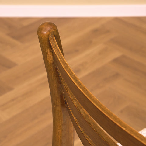 Danish set of 4 dining chairs in teak and beech by Sax Møbler