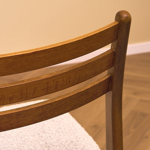 Danish set of 4 dining chairs in teak and beech by Sax Møbler